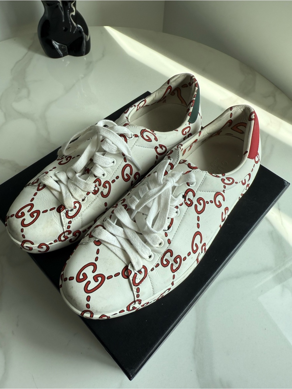 Gucci Men’s Ace Ghost GG print sneakers - Picture 6 of 9